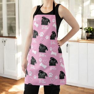 Pink Personalised Pet Photo Dog Lover Instagram Apron