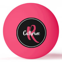 Pink Personalised Ping Pong Ball