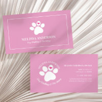 Pink Pet Animal Dog Cat Paw Heart Custom