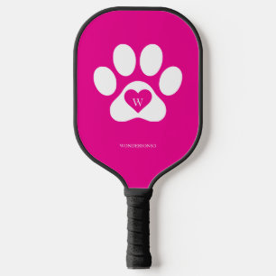 Pink pET pAW dOG cAT Pickleball Paddle