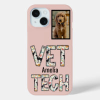 Pink Pet Photo Vet Tech Name