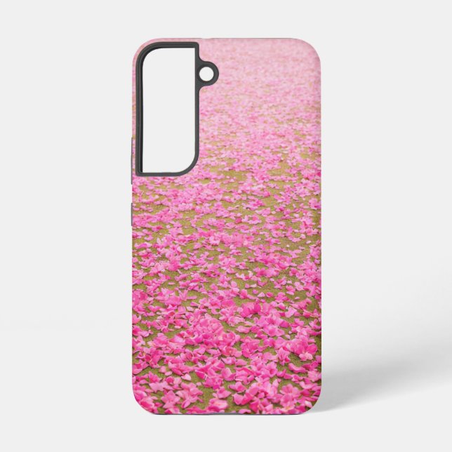 Pink Petal Carpet Samsung Galaxy S22 Case (Back)