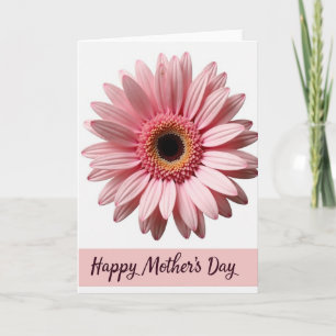 Pink Petal Floral Design Card