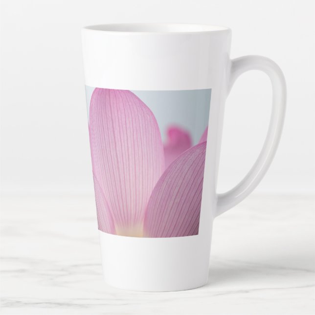 Pink Petal Macro Photography Mug (Right)