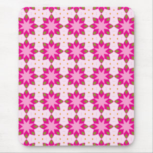 Pink Petal Mosaic pattern Mouse Mat