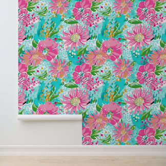 Pink Petal Play Wallpaper
