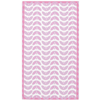 Pink petal wave botanical pattern tablecloth