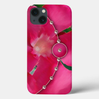 Pink Petals and Pearls iPhone 13 Case