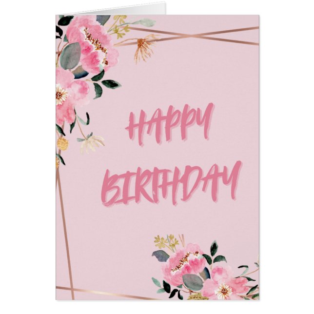 Pink Petals Birthday (Front)