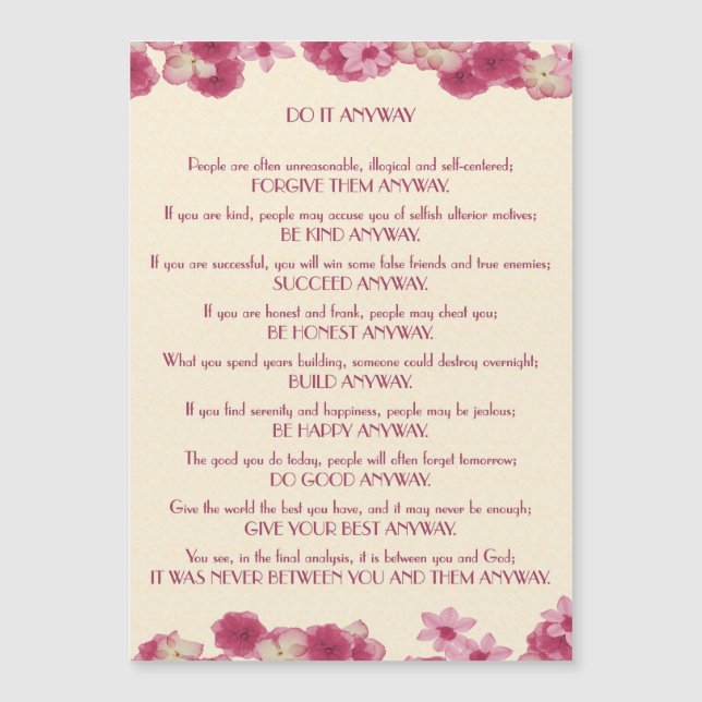 Pink Petals Do It Anyway (Front)