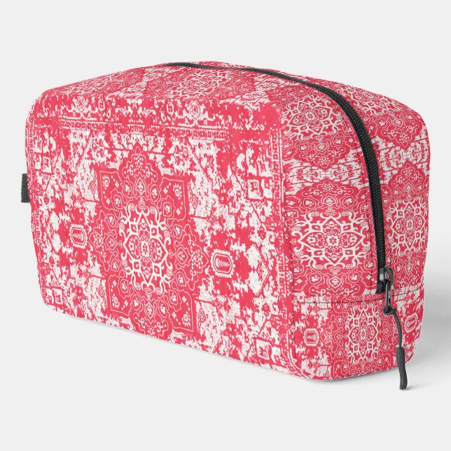 Pink Petals on Kilim Dreams Dopp Kit (Right Corner)