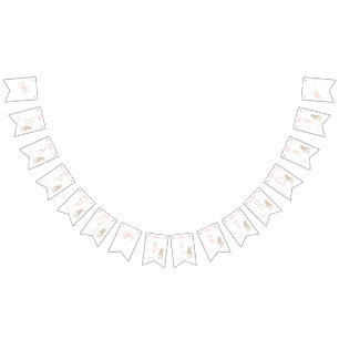 Pink Peter the Rabbit Beatrix Potter 1st Birthday Bunting