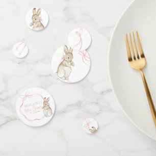 Pink Peter the Rabbit Beatrix Potter Baby Shower  Confetti