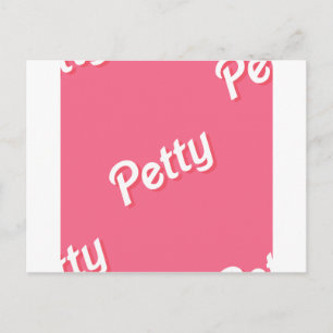 pink petty postcard