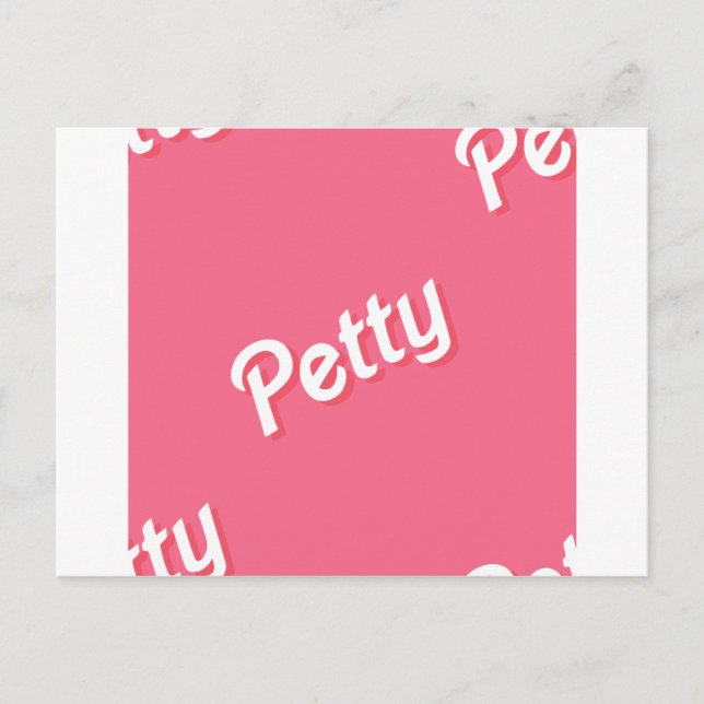 pink petty postcard (Front)