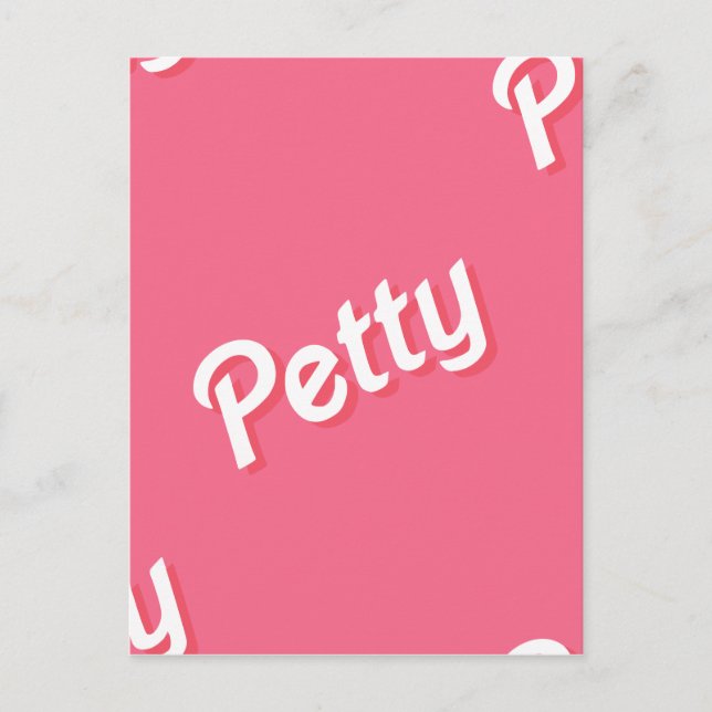 pink petty postcard (Front)
