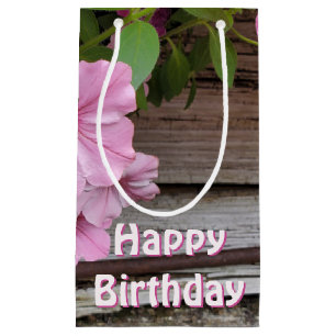 Pink Petunia Blossoms  Small Gift Bag