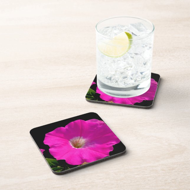 pink petunia flower coaster (Right Side)