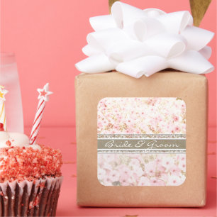 Pink Petunia On Elegant White Gradient Stickers