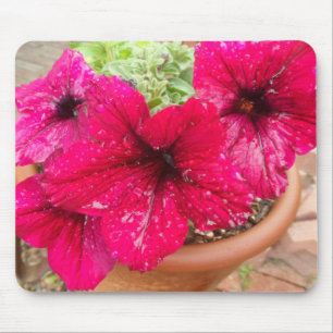 Pink Petunias Mouse Mat