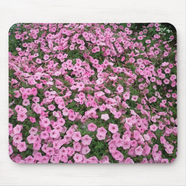 Pink Petunias Mouse Mat (Front)