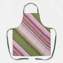 Pink Petunias Pink and Green Stripe
