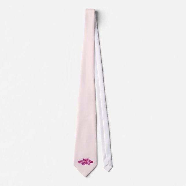 Pink Petunias Tie (Front)