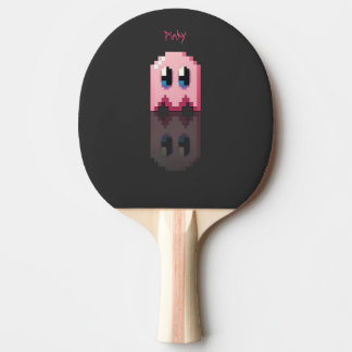 pink phantom personal name fanart PacMan black Ping Pong Paddle