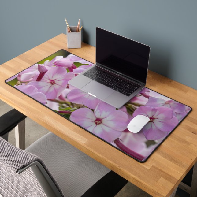Pink Phlox Flower, Canadian Photography Desk Mat (Office 2)
