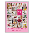 Pink Photo Collage Happy Birthday Grandma