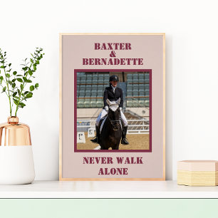 Pink Photo Name Horse Owner Lover Poster