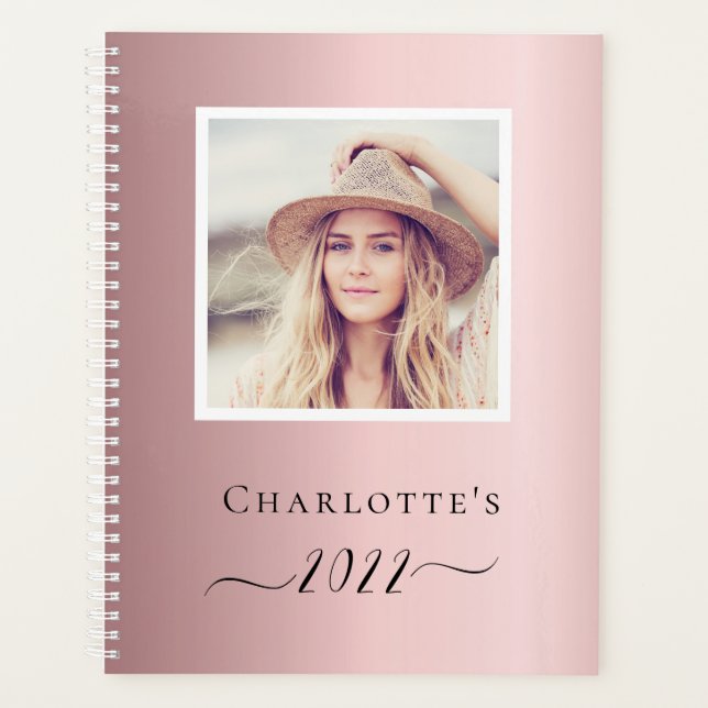 Pink photo name planner (Front)