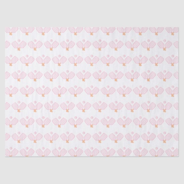 Pink Pickleall Paddle Tissue Paper (Front)