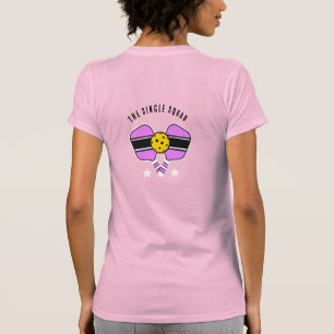 Pink Pickleball design Customisable name T-Shirt