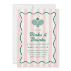 Pink Pickleball Dinks and Drinks Birthday Party