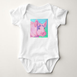 Pink Pig Baby Shirt - "This Little Piggy"