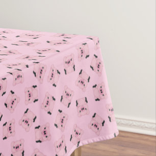 Pink Pig Birthday Party Tablecloth