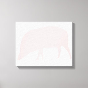 Pink Pig Canvas Print