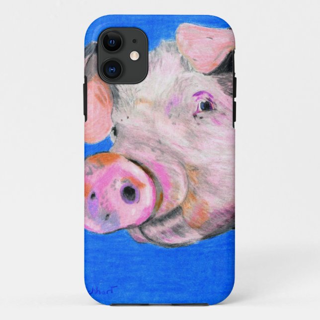 Pink Pig Case-Mate iPhone Case (Back)