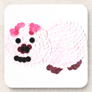 Pink Pig Coaster