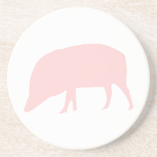 Pink Pig Coasters