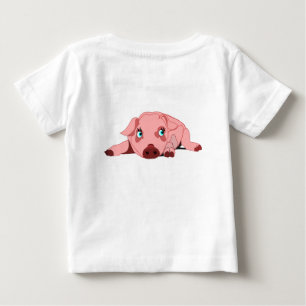 Pink Pig Funny Baby T-Shirt