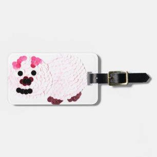 Pink Pig Luggage Tag