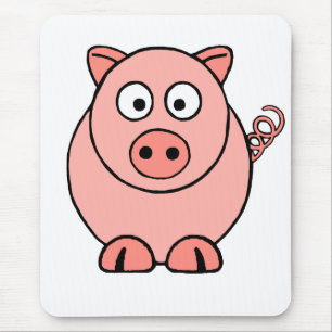 Pink Pig Mouse Mat