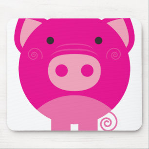 Pink Pig Mouse Mat