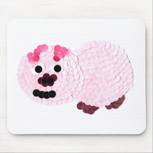 Pink Pig Mouse Mat