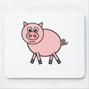 Pink Pig Mouse Mat