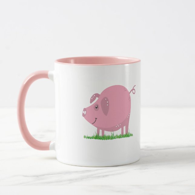 Pink Pig Mug (Left)