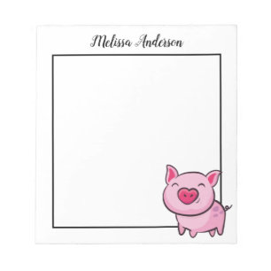 Pink Pig Notepad