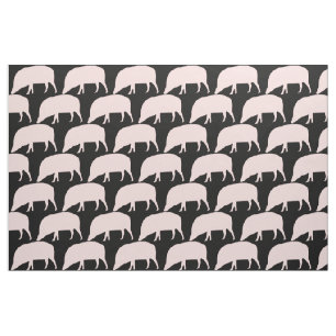 Pink Pig Patterned Craft Fabric